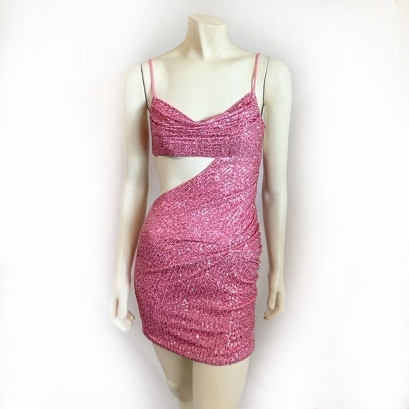 Hello Molly Sparkles High Mini Dress Size XS - Picture 5 of 8